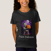 Little Green Monster & Pumpkin Vriend T-shirt (Voorkant)