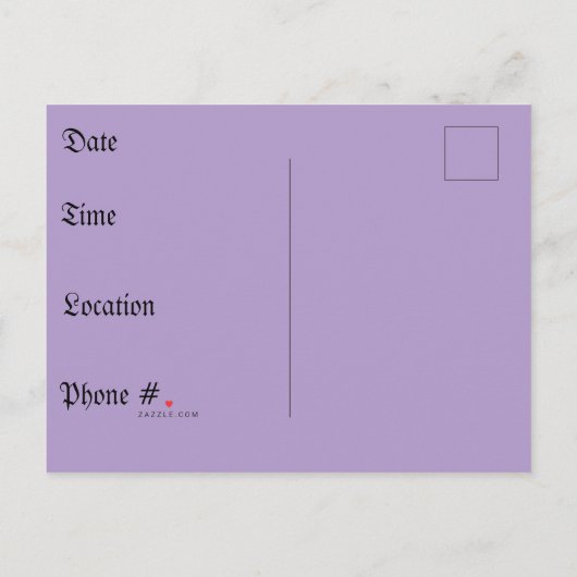 Little Green Monster & Pumpkin Vriend Uitnodiging Briefkaart (Achterkant)