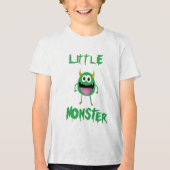 Little Green Monster Tri-Blend Shirt (Voorkant)