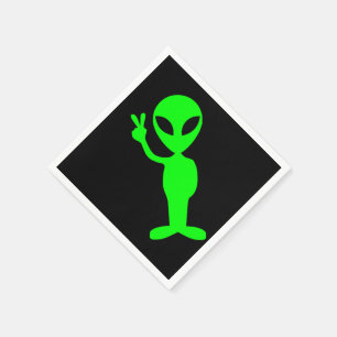Little Green Peaceful Alien Servet