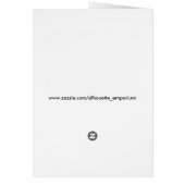 Little Green Peaceful Alien Wenskaart (Achterkant)