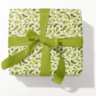 Little Green Waterverf Fern Leaves Cadeaupapier