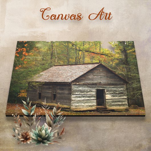 Little Greenbrier School Canvas Afdruk