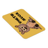 Little Grumpy Beer zegt Diets Suck Magneet (Rechterzijde)