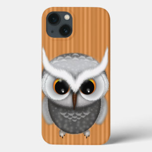 Little Grumpy Owl Illustratie iPhone 13 Hoesje