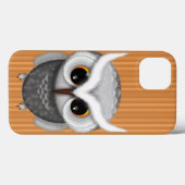 Little Grumpy Owl Illustratie Case-Mate iPhone Case (Achterkant (horizontaal))