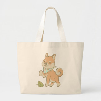 Little guardian froggo grote tote bag