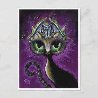 Little Guardian Gargoyle Cat briefkaart
