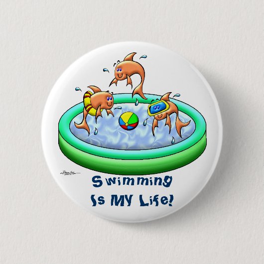 Little Guppies Ronde Button 5,7 Cm (Voorkant)
