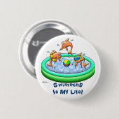 Little Guppies Ronde Button 5,7 Cm (Voorkant /achterkant)