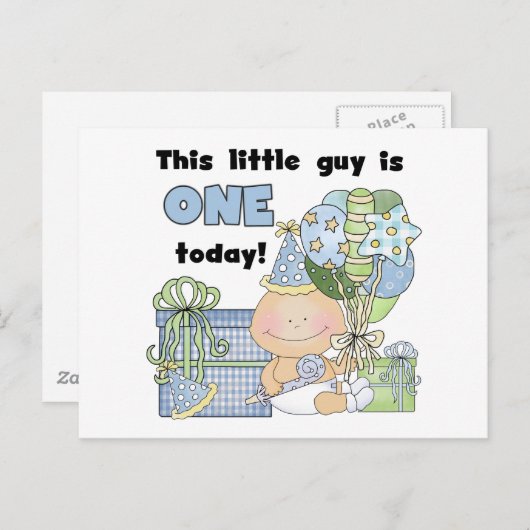 Little Guy is een Tshirts en geschenken Briefkaart (Voorkant / Achterkant)