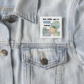 Little Guy is een Tshirts en geschenken Vierkante Button 5,1 Cm (In situ)