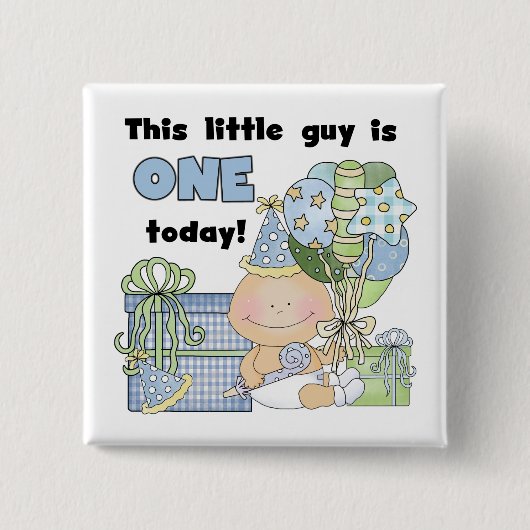 Little Guy is een Tshirts en geschenken Vierkante Button 5,1 Cm (Voorkant)