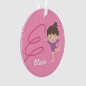 Little Gymnast Girl Gymnastics Room Decor Ornament (voorkant)