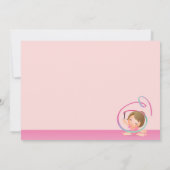 Little Gymnasts - Gymnastics Birthday Invitation Kaart (Achterkant)