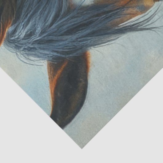 Little Gypsy Girl with her horse Tissuepapier (Detail)
