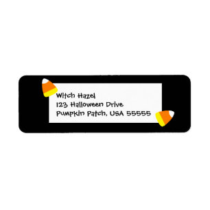 Little Halloween Candy Corn Etiket