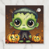 Little Halloween Frankenstein Bedankjes Labels (Achterkant)