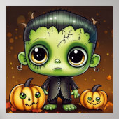 Little Halloween Frankenstein Poster (Voorkant)