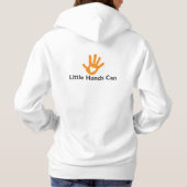 Little Hands Can Women's Hooded Sweatshirt (Achterkant)