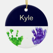 Little Hands Personalized Baby Ornament (Voorkant)