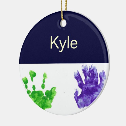 Little Hands Personalized Baby Ornament (Links)