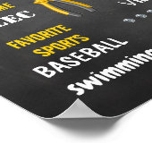 Little Handyman Verjaardag mijlpaal Geboortestatis Poster (Hoek)