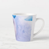 Little Harp Seal Pup bekleed in Snowflakes Latte Mok (Rechts)