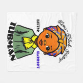 Little Harriet Tubman Living Black History Fleece Deken (Voorkant (Horizontaal))