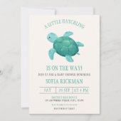 Little Hatchling Turtle Tortoise Ocean Baby shower Kaart (Voorkant)