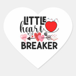 Little Heart Breaker Valentine Cute Love Hearts  Hart Sticker