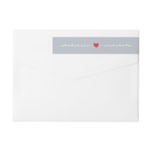 Little Heart Holiday Wrap rond Labels