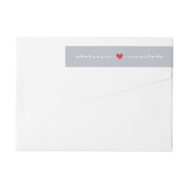 Little Heart Holiday Wrap rond Labels