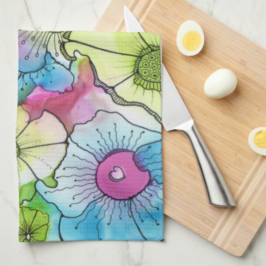 Little Heart Kitchen Towel Theedoek (Quarter Fold)