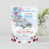 Little Heartbreaker Blue Truck Beer Birthday Kaart (Staand voorkant)