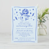 Little Heartbreaker Valentines Boy 1st Birthday Kaart (Staand voorkant)