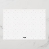 Little Hearts Baby Brother Folie Birth Announement Folie Feestdagenkaart (Achterkant)