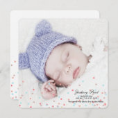 Little Hearts Boy Fotoaankondiging Aankondiging (Voorkant / Achterkant)