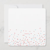 Little Hearts Boy Fotoaankondiging Aankondiging (Achterkant)