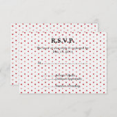 Little Hearts Bruiloft RSVP (Voorkant / Achterkant)