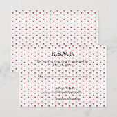 Little Hearts Bruiloft RSVP Kaartje (Voorkant / Achterkant)