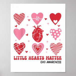 Little Hearts CHD Bewustzijn Hart Anatomie Valenti Poster