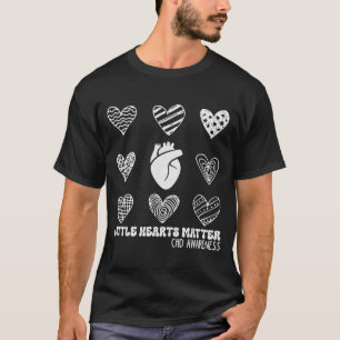 Little Hearts Chd Hartziekte Bewustzijn Maand Wo T-shirt