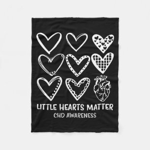 Little Hearts Chd Ziektebewustzijn Hartkrijger Fleece Deken
