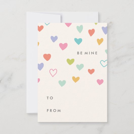 Little Hearts Classroom Valentijn Kaart (Voorkant)