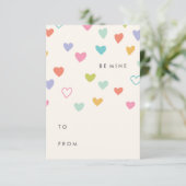 Little Hearts Classroom Valentijn Kaart (Staand voorkant)