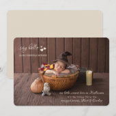 Little Hearts Foto Geboorteaankondiging Aankondiging (Voorkant / Achterkant)