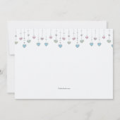 Little Hearts Fotogeboorteaankondiging Aankondiging (Achterkant)