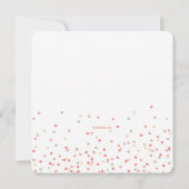 Little Hearts Girl Fotogeboorteaankondiging Aankondiging (Achterkant)