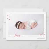 Little Hearts Love Valentijnsdag Photo Card (Voorkant)